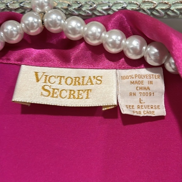 Vintage Victoria's Secret Purple double button satin Blazer Jacket Size Large - Picture 2 of 7